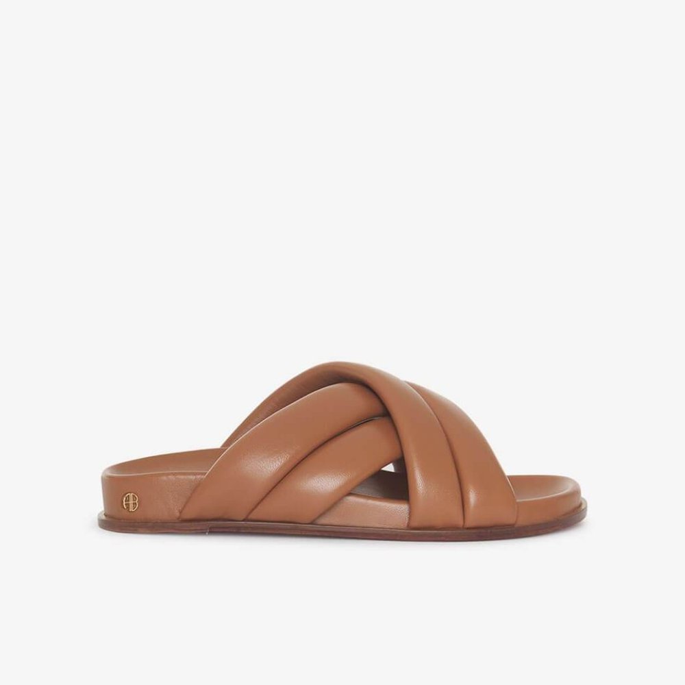 Anine Bing LIZZIE SLIDES COGNAC 38 - Picture 6 of 9